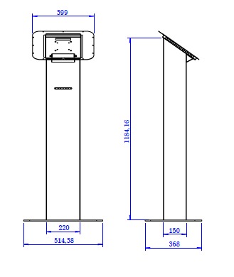 Tótem T80 con impresora Masung